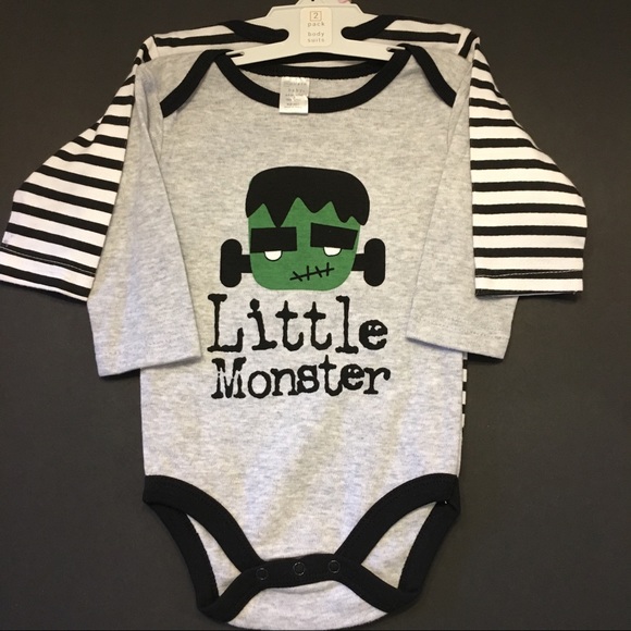 2 Pack Long-sleeved Body suits - Picture 2 of 5